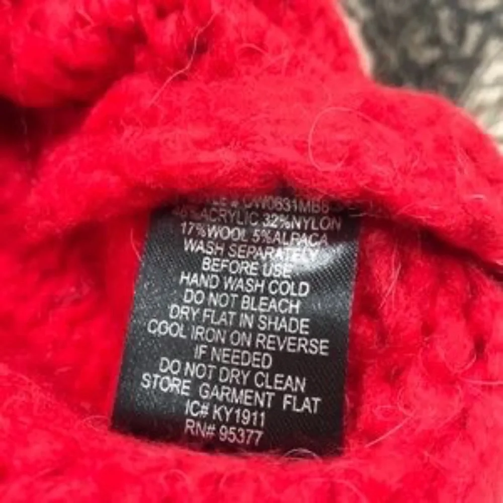 Sanctuary Party Stripe Pullover Red Sweater Medium